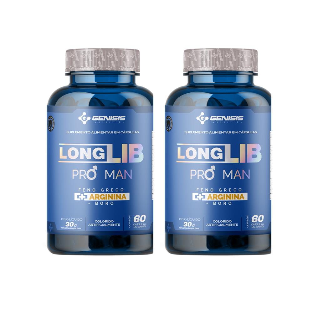 Kit LongLib Pro Man com 2 potes